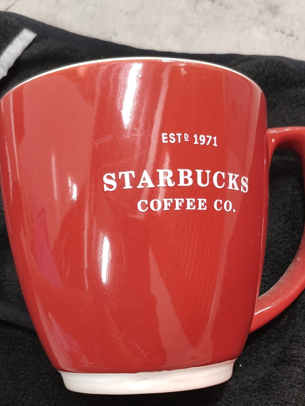 Starbucks Red Ceramic Coffee Mug with White Logo